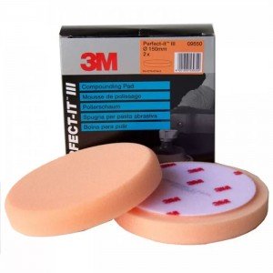 Поролоновый полировальный круг 3M™ Perfect-It™ III ø150мм плоский оранжевый