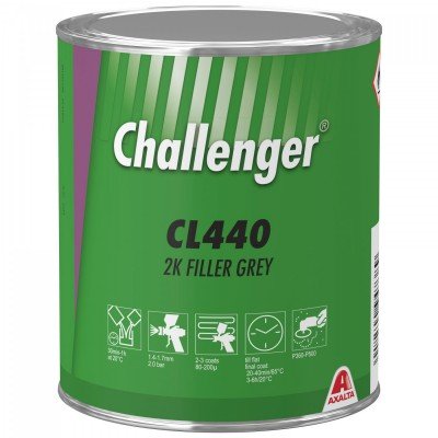 Грунт-наповнювач Challenger 2K Filler 1 л сірий