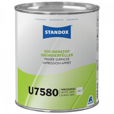 Грунт-наповнювач Standox VOC Nonstop Primer Surfacer U7580 White Gray (3.5л)