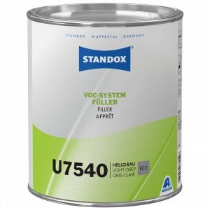 Грунт-наполнитель Standox универсальный безусадочный U7540 VOC System Fueller 3.5 л светло-серый